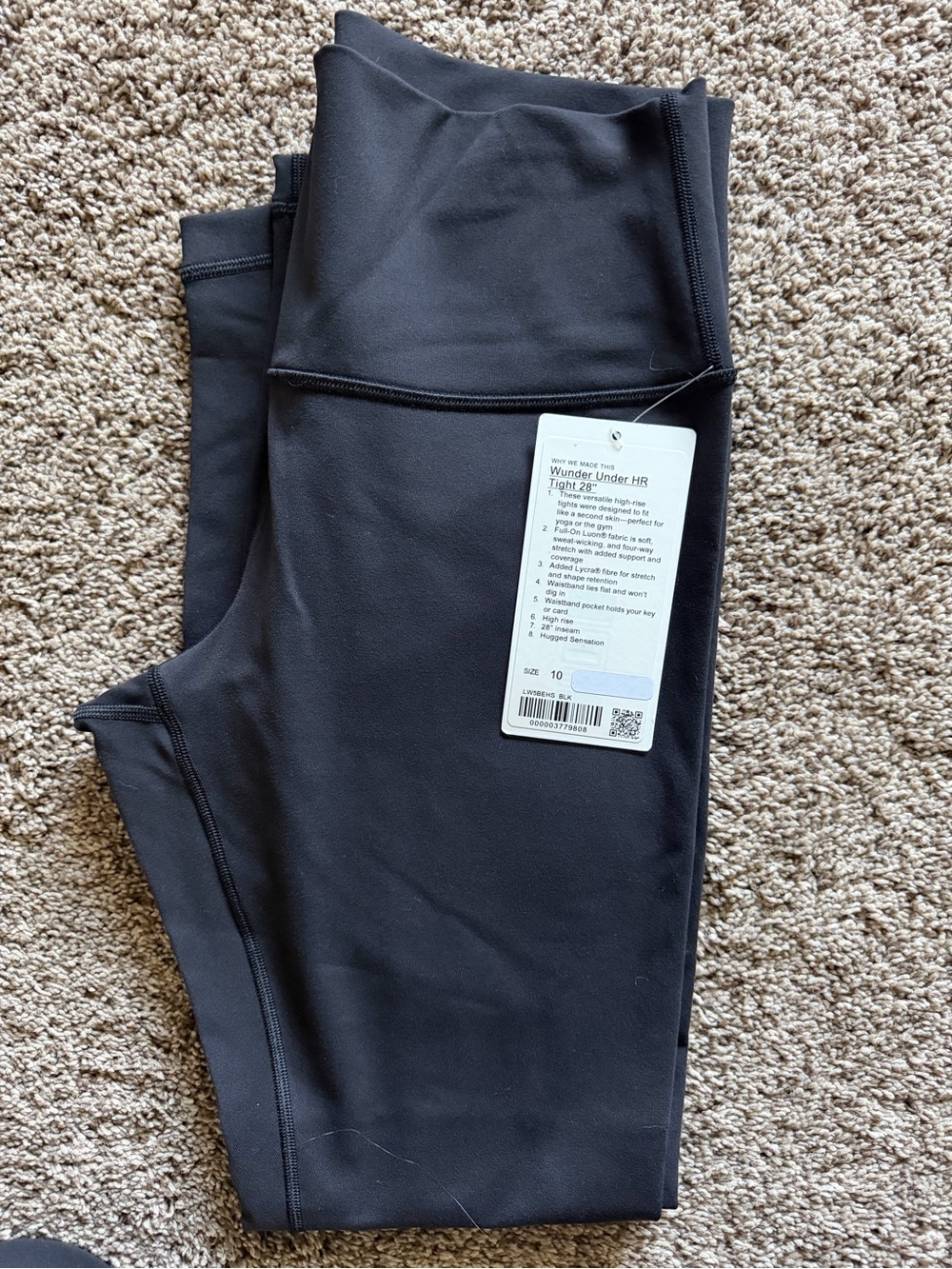 Lululemon Women’s Wunder Under High-Rise Tight 28”, Size 10.